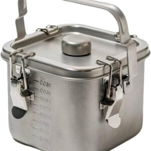 仔犬印 角給食缶ミニ 14cm 2.25L